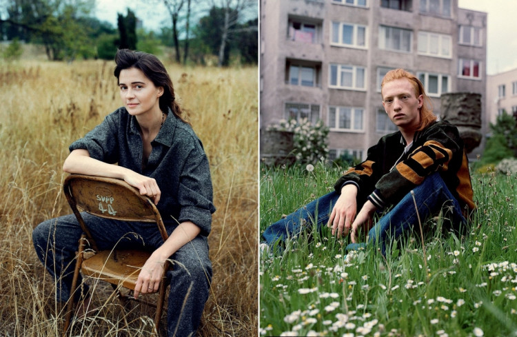 Na zdjęciu po lewej Agnieszka Grochowska, ELLE, po prawej - Emil , fot. Bartek Wieczorek.